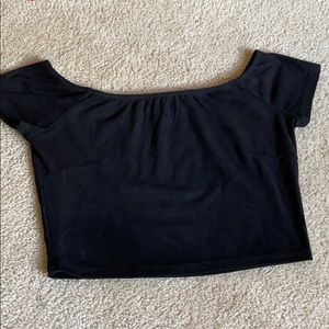 black crop top